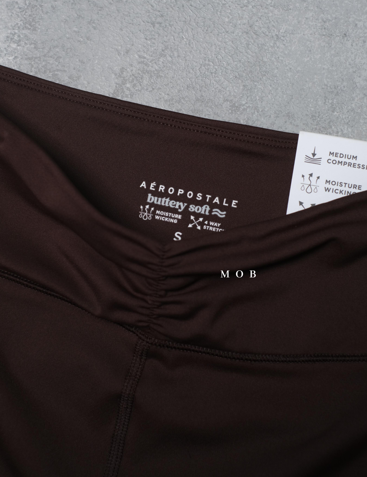 ARPT1401B Buttery Soft CINCH FLARE Leggings Dark Brown