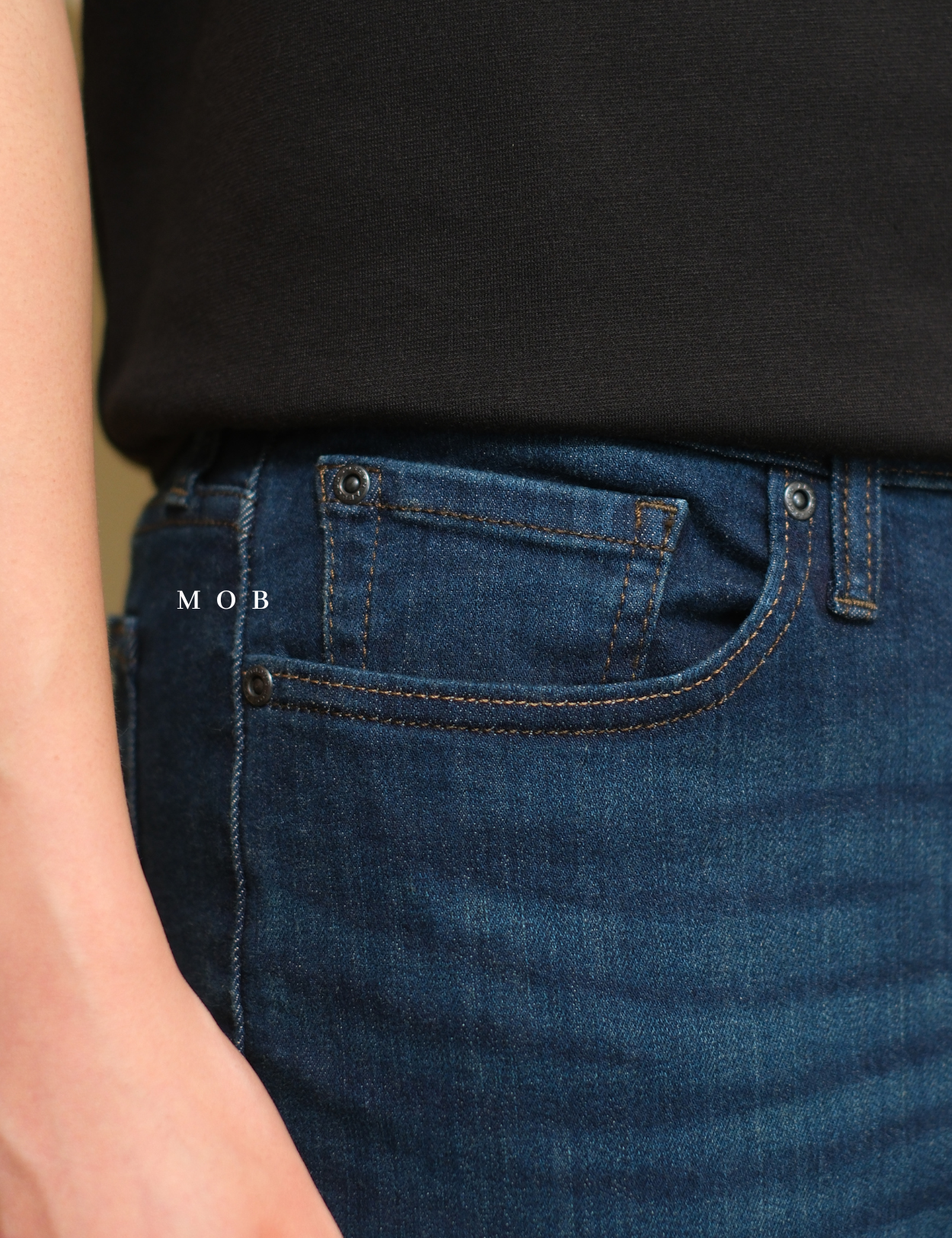 JAPT03001A Slim Fit Luxe Jeans Dark Blue