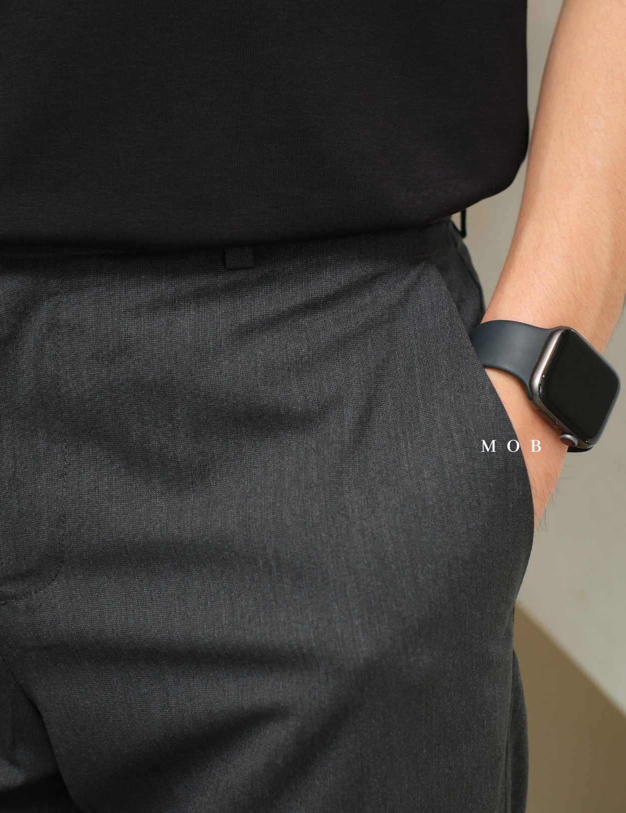 PEPT07002 VERY SLIM Portfolio Pants Dark Grey