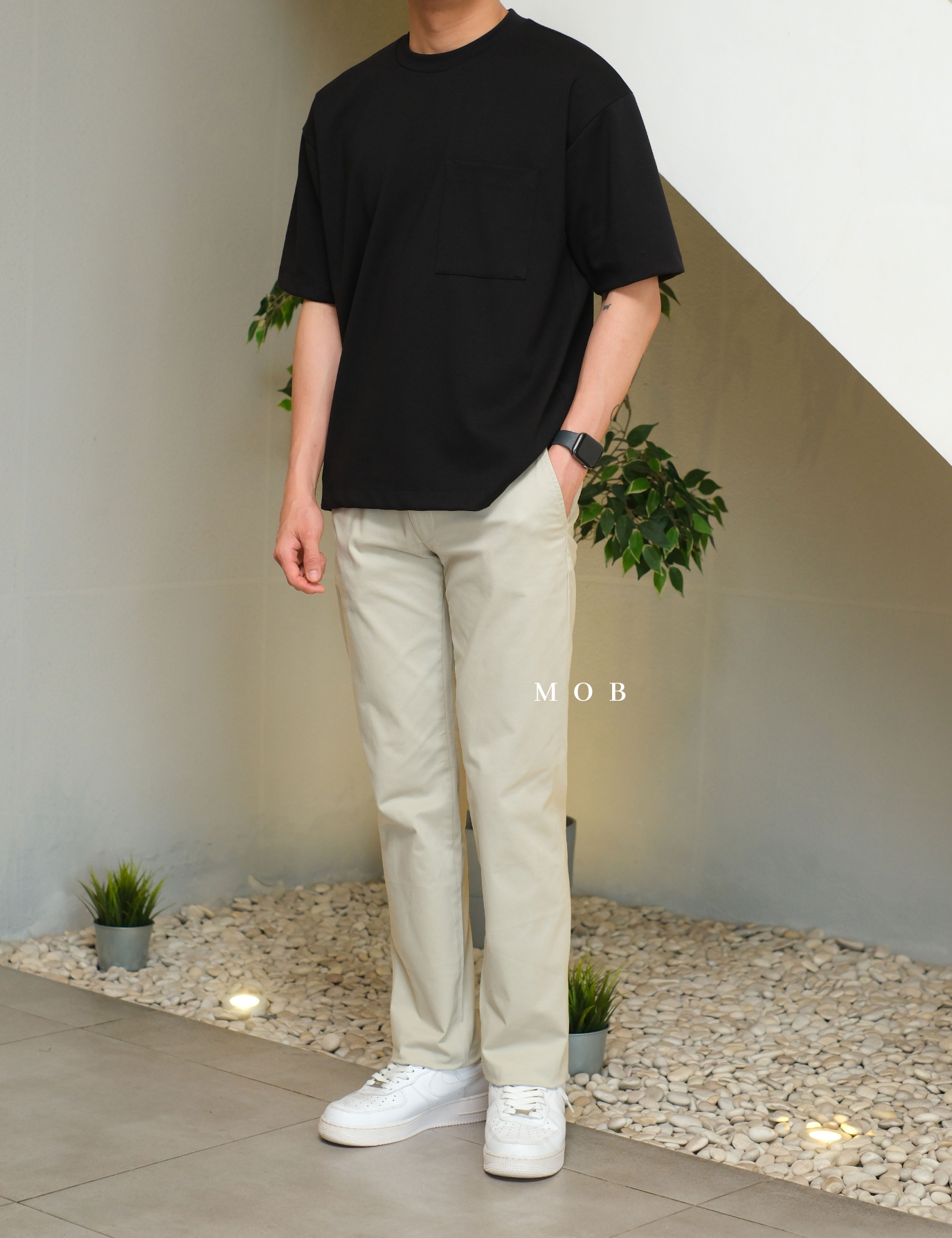 GTPT07003 Slim Stretch Chino Pants Light Beige