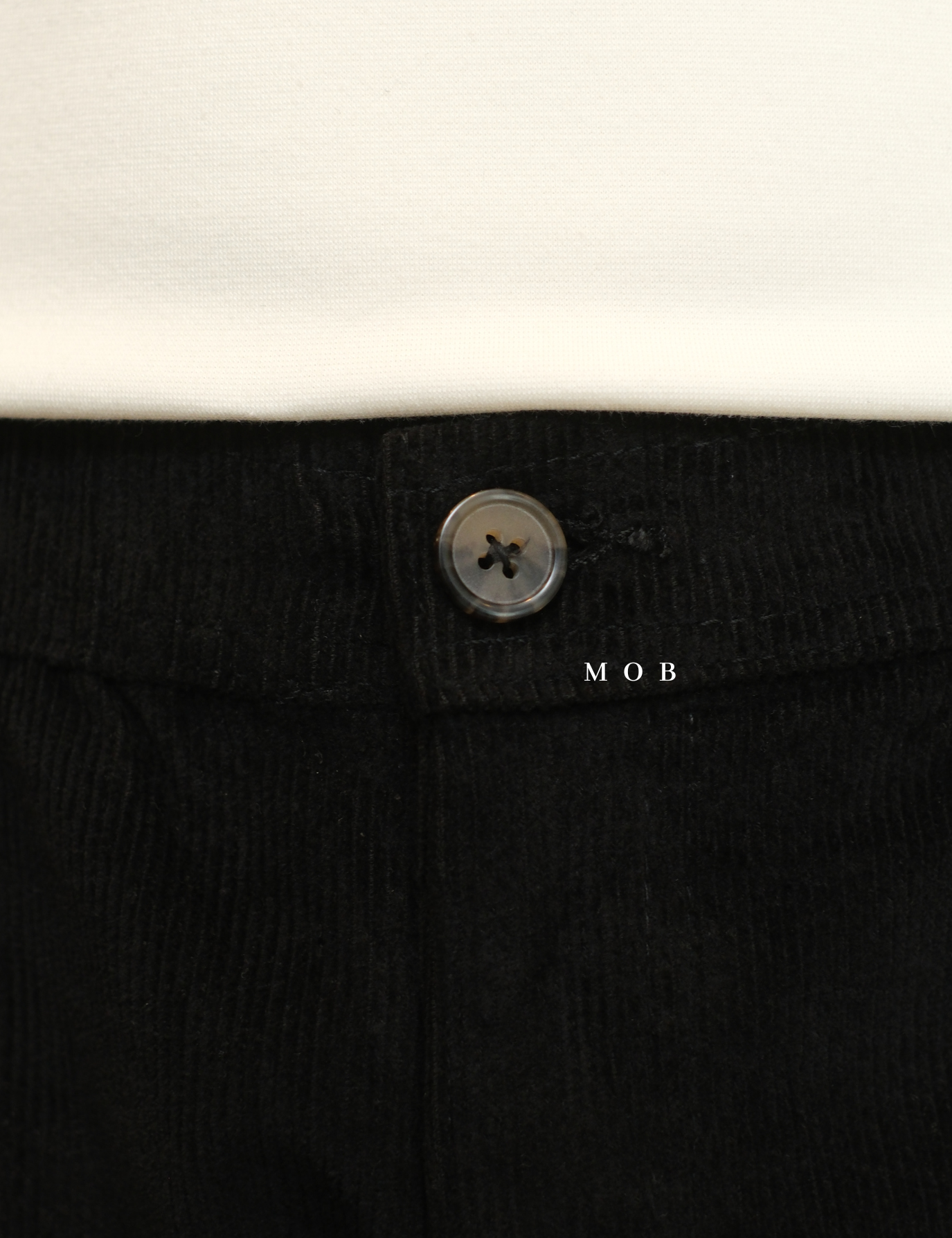 HMPT12001A Slim Corduroy Pants Black