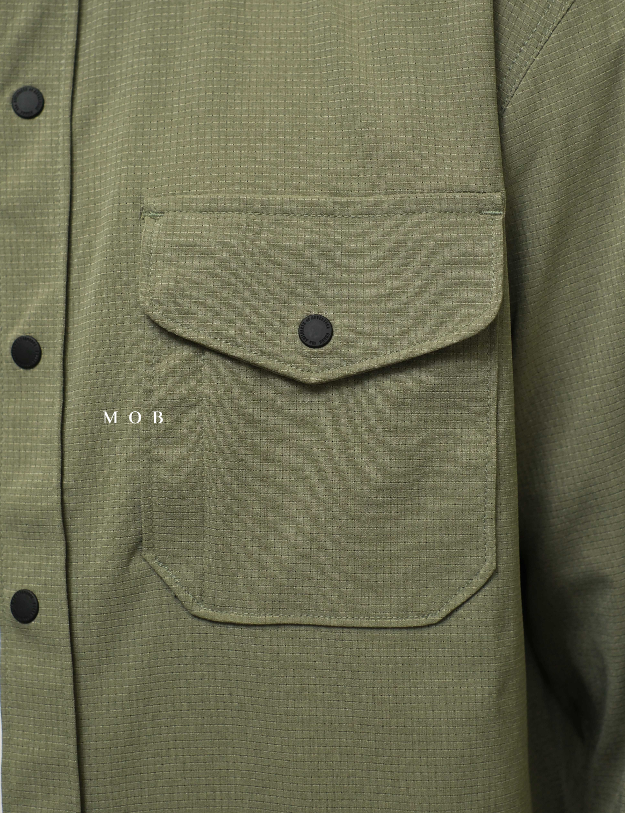ROALSS01001 Bless Up Mechanical Stretch LS Shirt Light Army