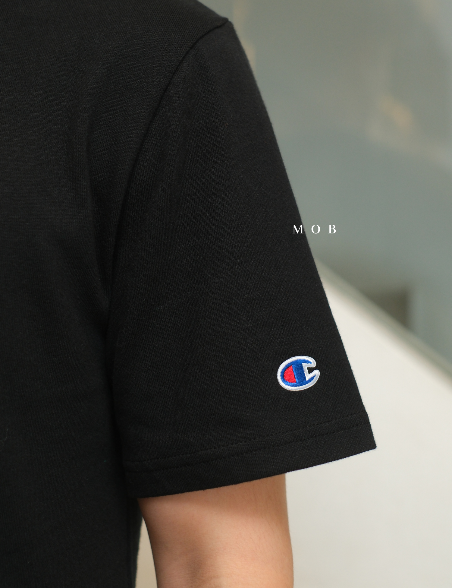 CHMPSST2008B Heritage With Vivid Logo SS Tee Black