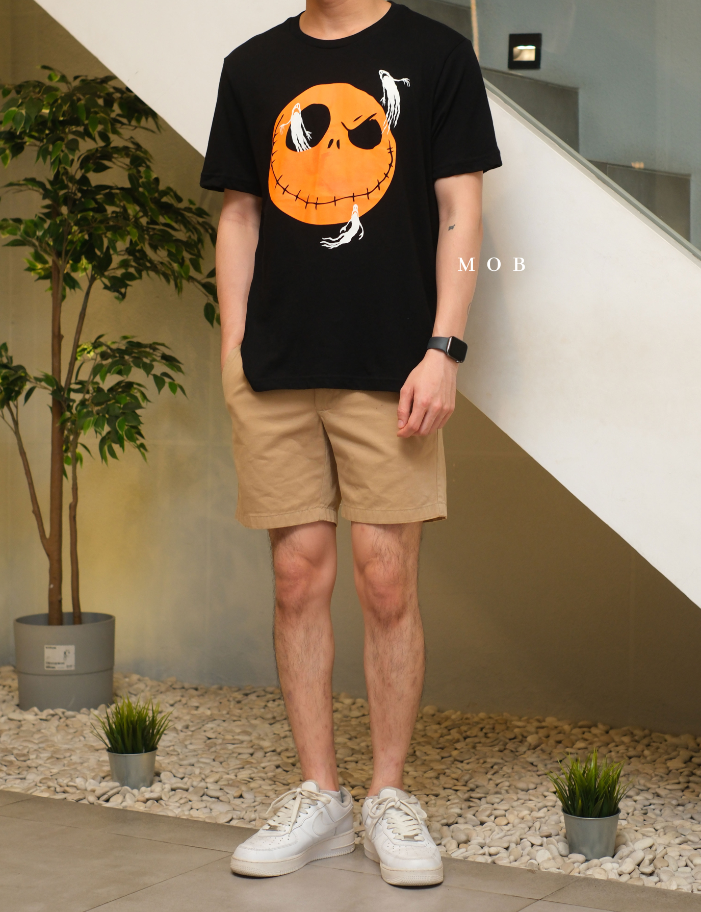 ONV01SST001-004 Old Navy x Disney Jack Skellington SS Tee Black