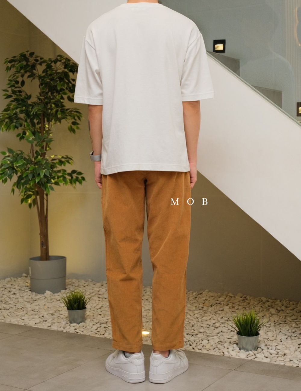 ONPT3902 Corduroy Ankle Pants Brown (L ONLY)