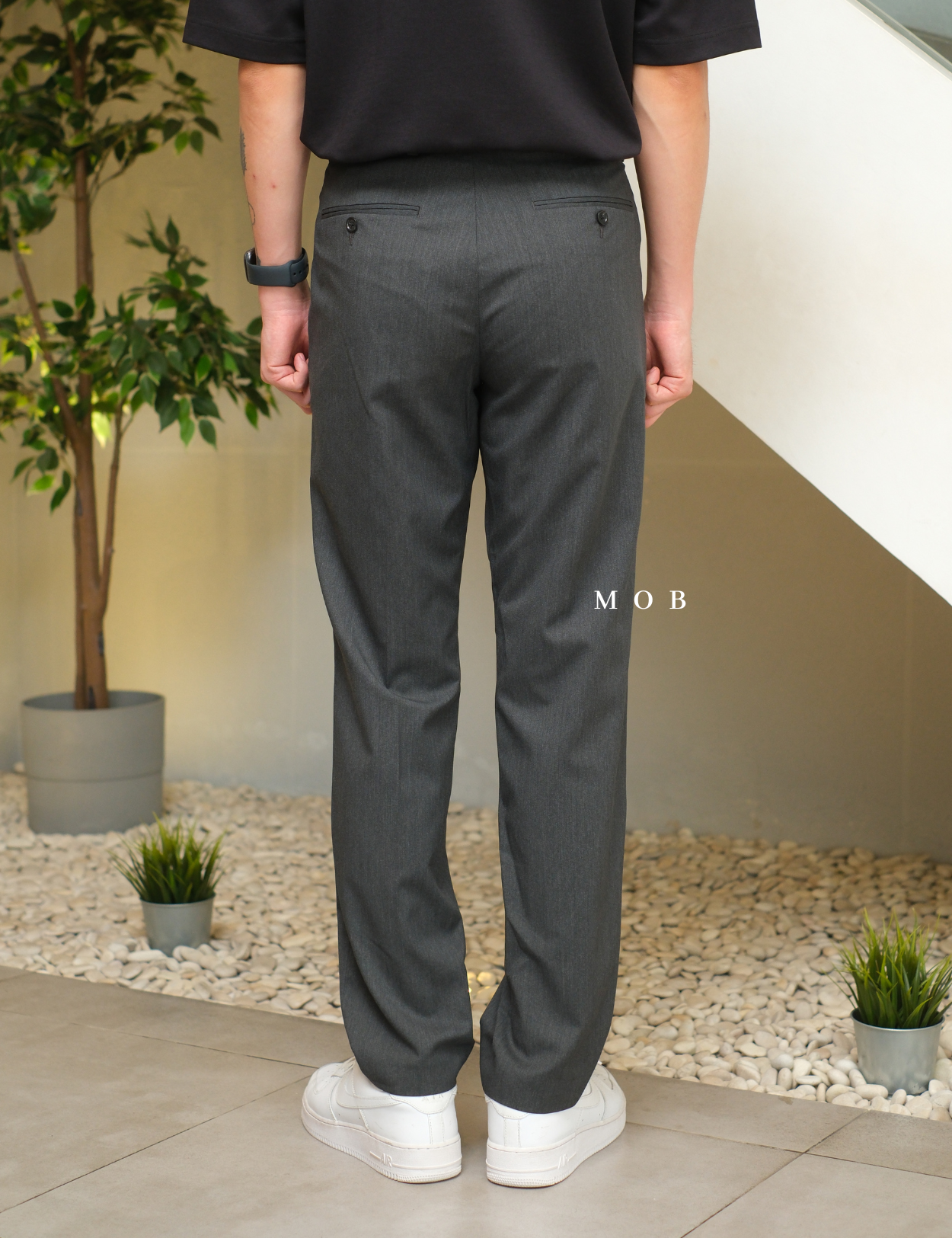 PEPT07002 VERY SLIM Portfolio Pants Dark Grey