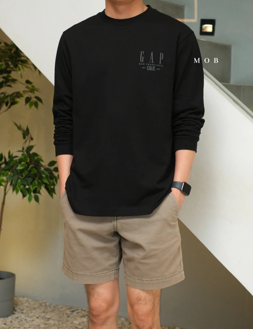 Image of GPLST0801A San Francisco 1969 LS Tee Black 