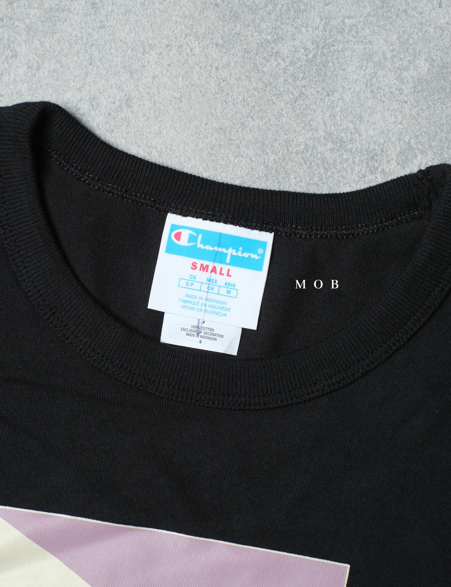 CHMPSST2008B Heritage With Vivid Logo SS Tee Black
