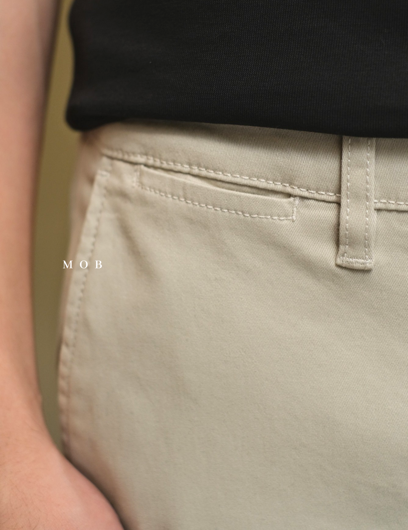 GTPT07003 Slim Stretch Chino Pants Light Beige