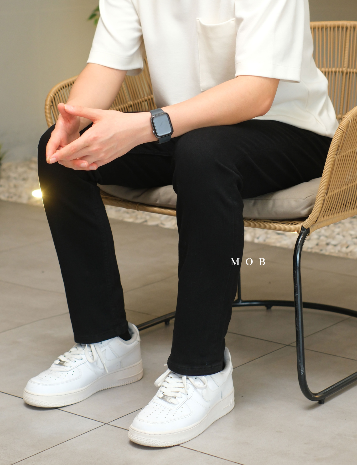 JAPT03002B Slim Fit Luxe Jeans Black
