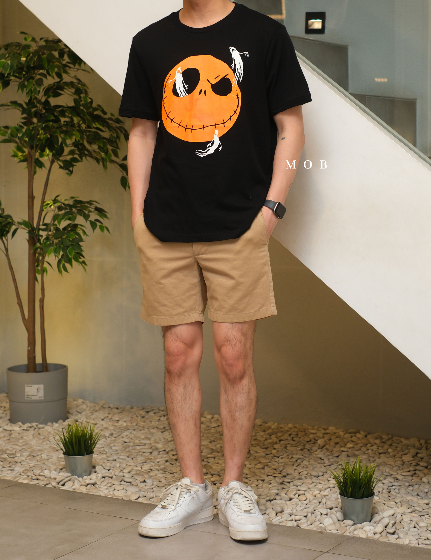 ONV01SST001-004 Old Navy x Disney Jack Skellington SS Tee Black