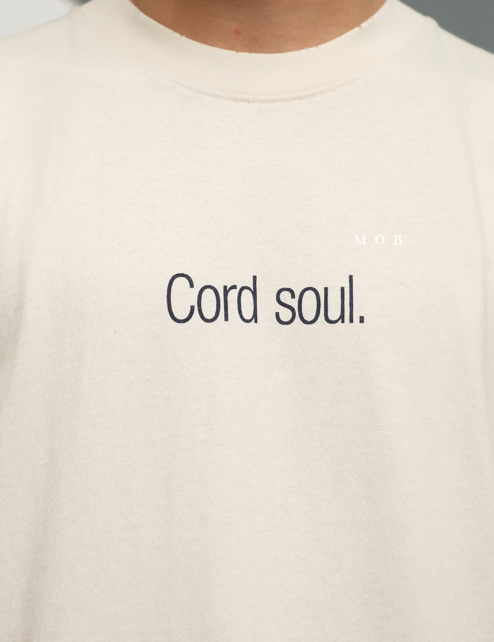 GPSST15030 Cord Soul Graphic SS Tee Light Beige