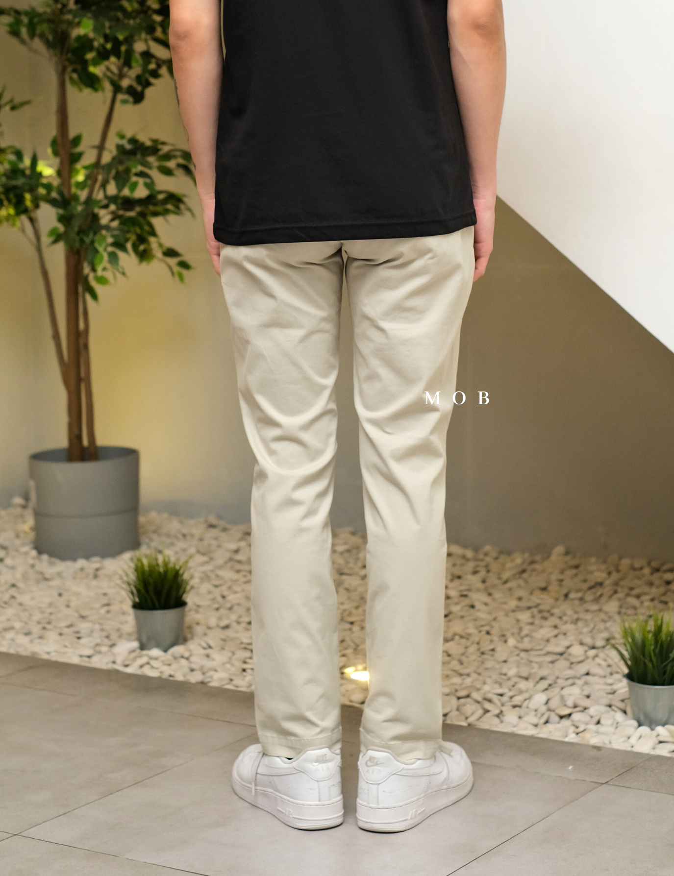 GTPT07003 Slim Stretch Chino Pants Light Beige