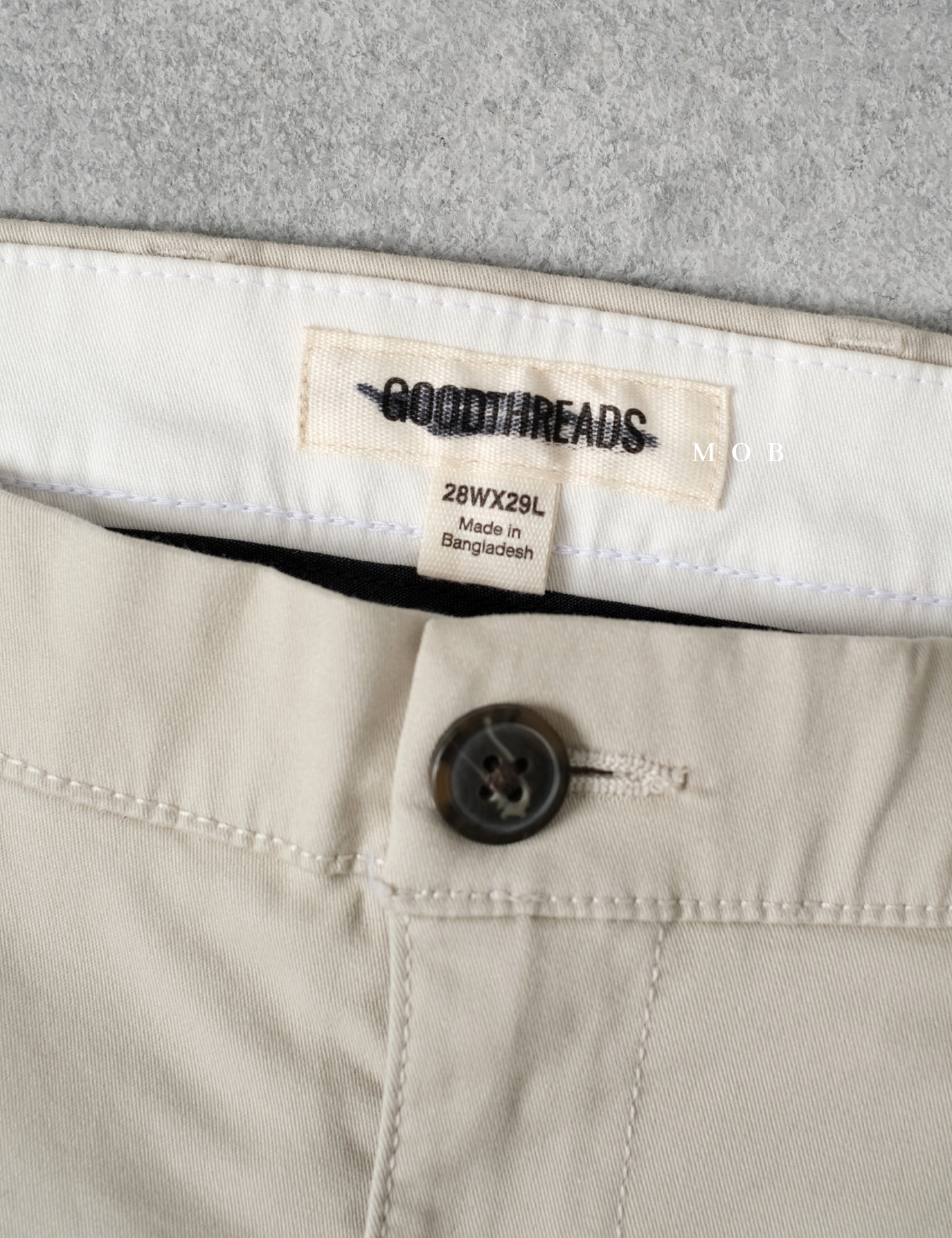 GTPT07003 Slim Stretch Chino Pants Light Beige