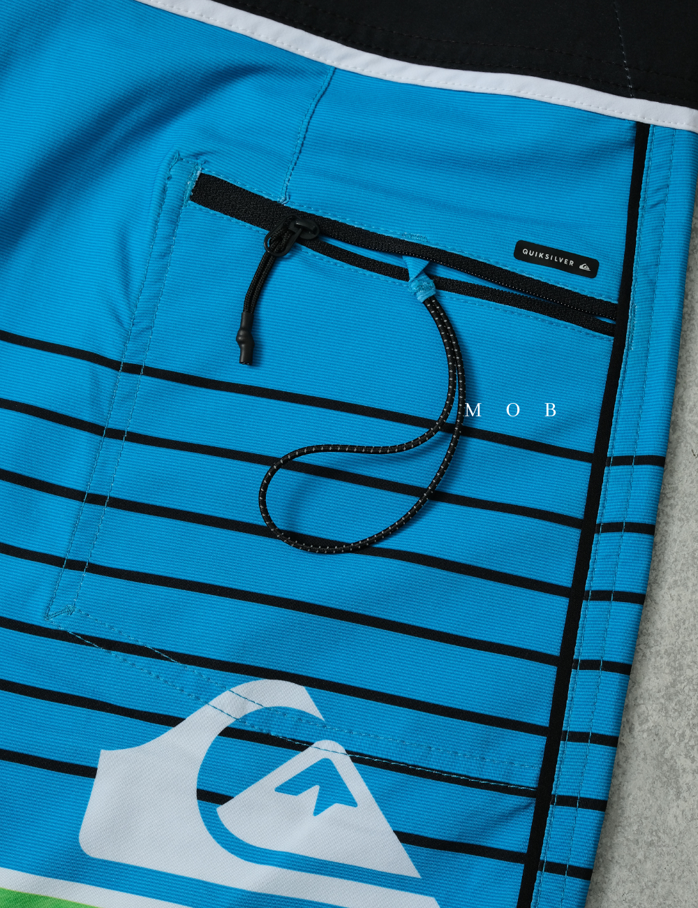QSBS03001C Highline Blue Seafoam Green Stripe 20" Boardshorts