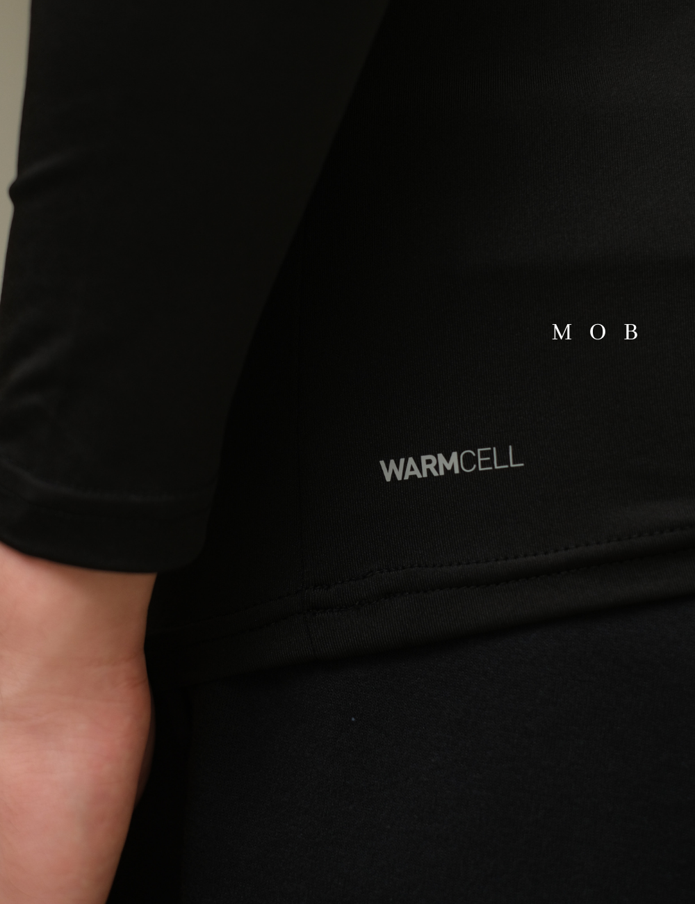 PMBL02001C Warmcell Baselayer Hands Logo Black