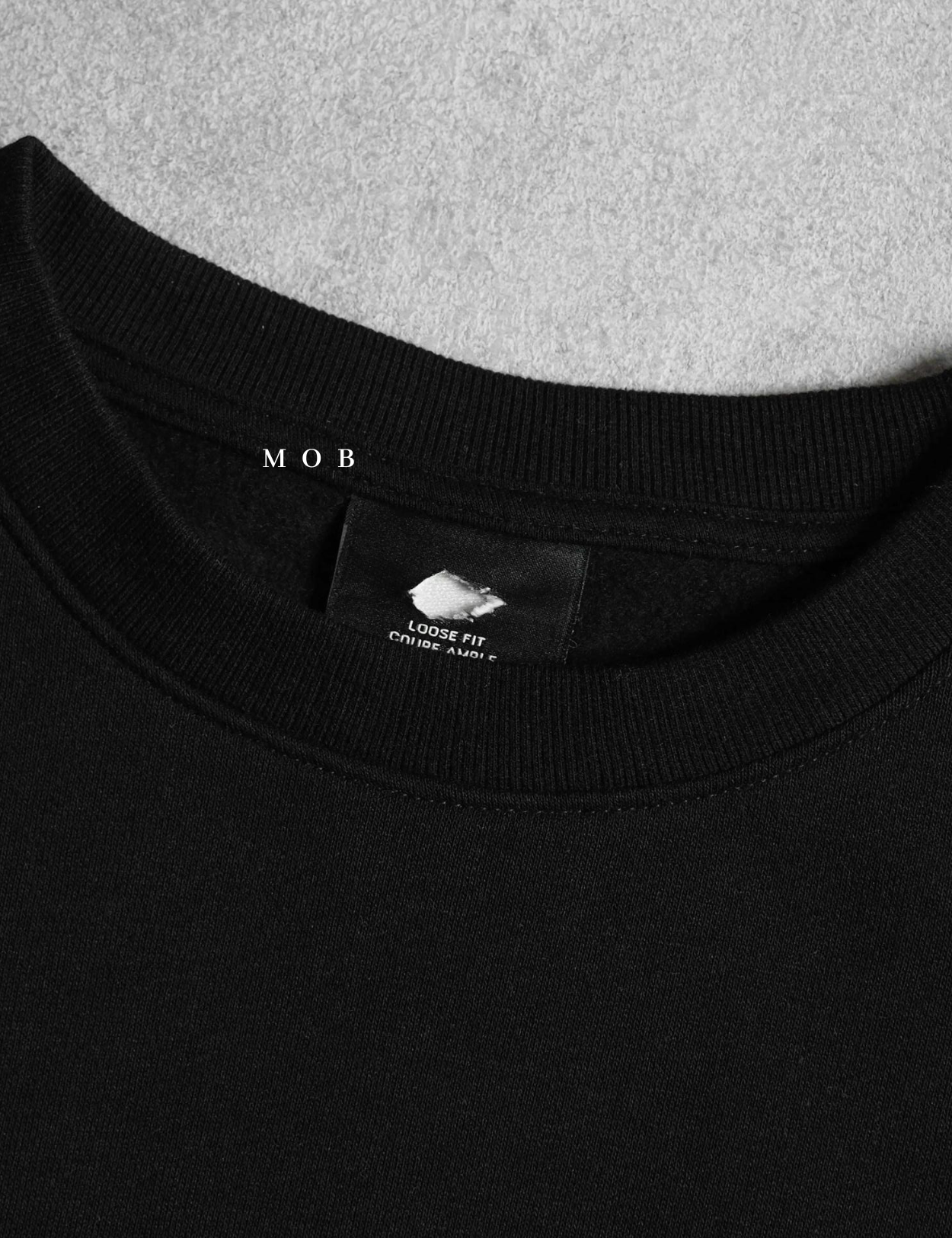 HMSW04003 Loose Fit Sweatshirt Black