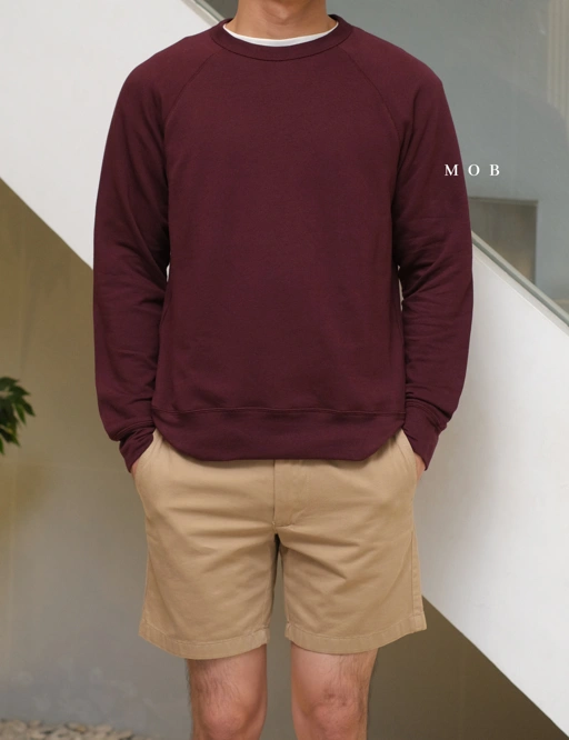 Image of UNQSW02003 Basic Sweatshirt Maroon