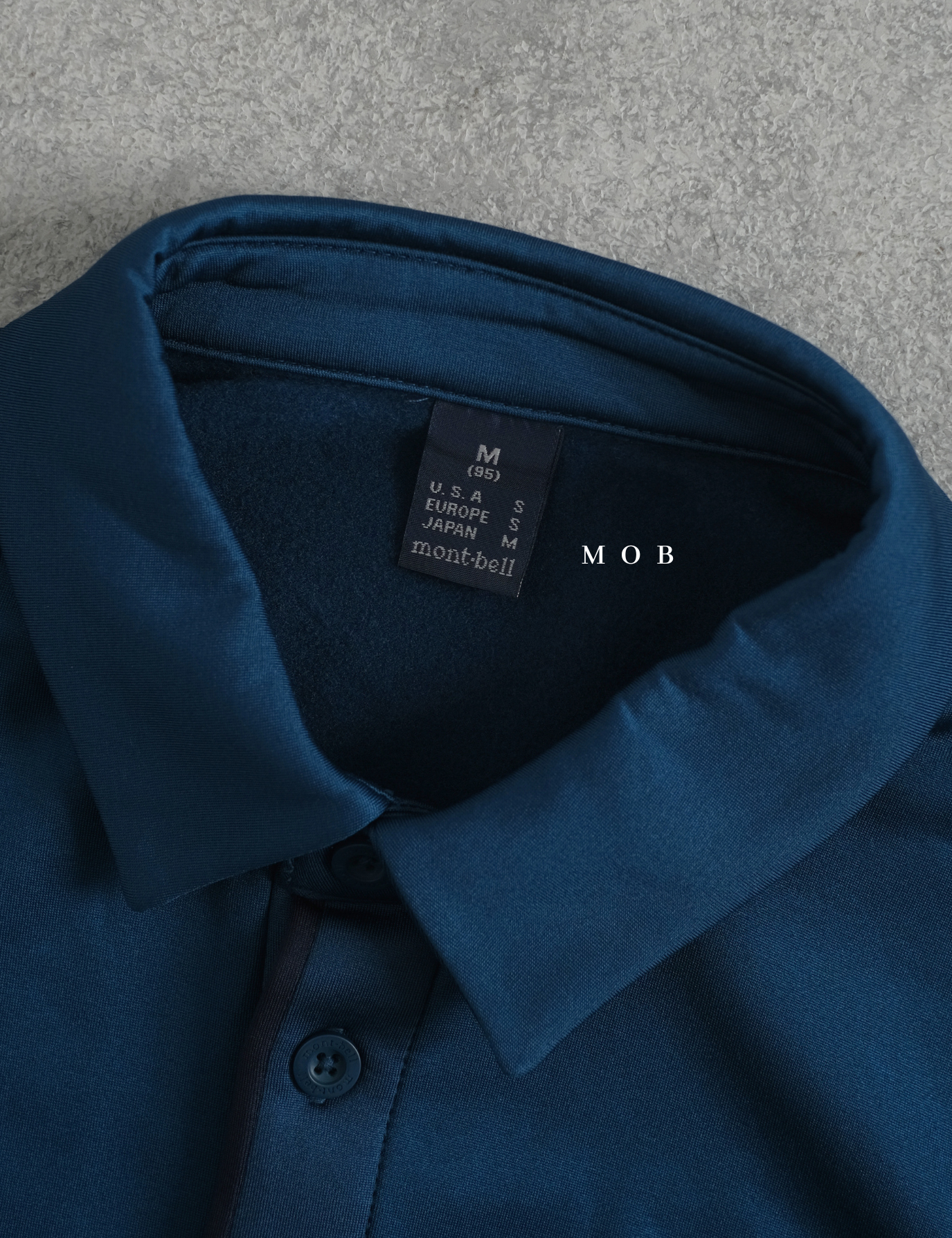 MBLPLS01003 List Placket Polo LS Teal Blue