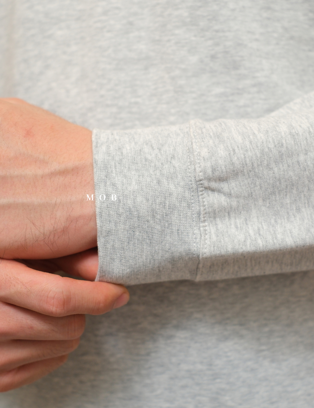 GFW01SWO001-003 1/4 Zip French Terry Sweatshirt Grey