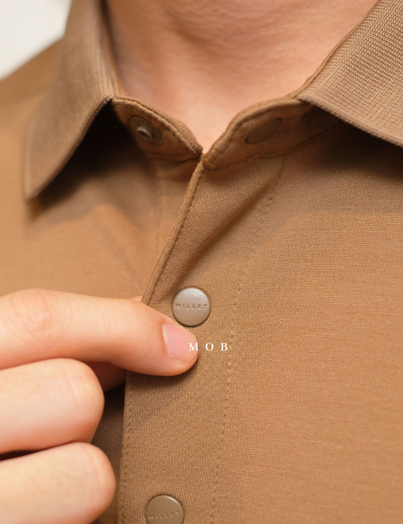 MIL01SSP001-001 Performance SS Polo Tan Brown