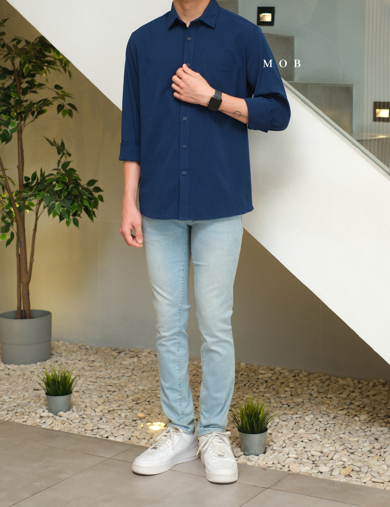 APTLSS02001A STANDARD Performance LS Shirt Navy