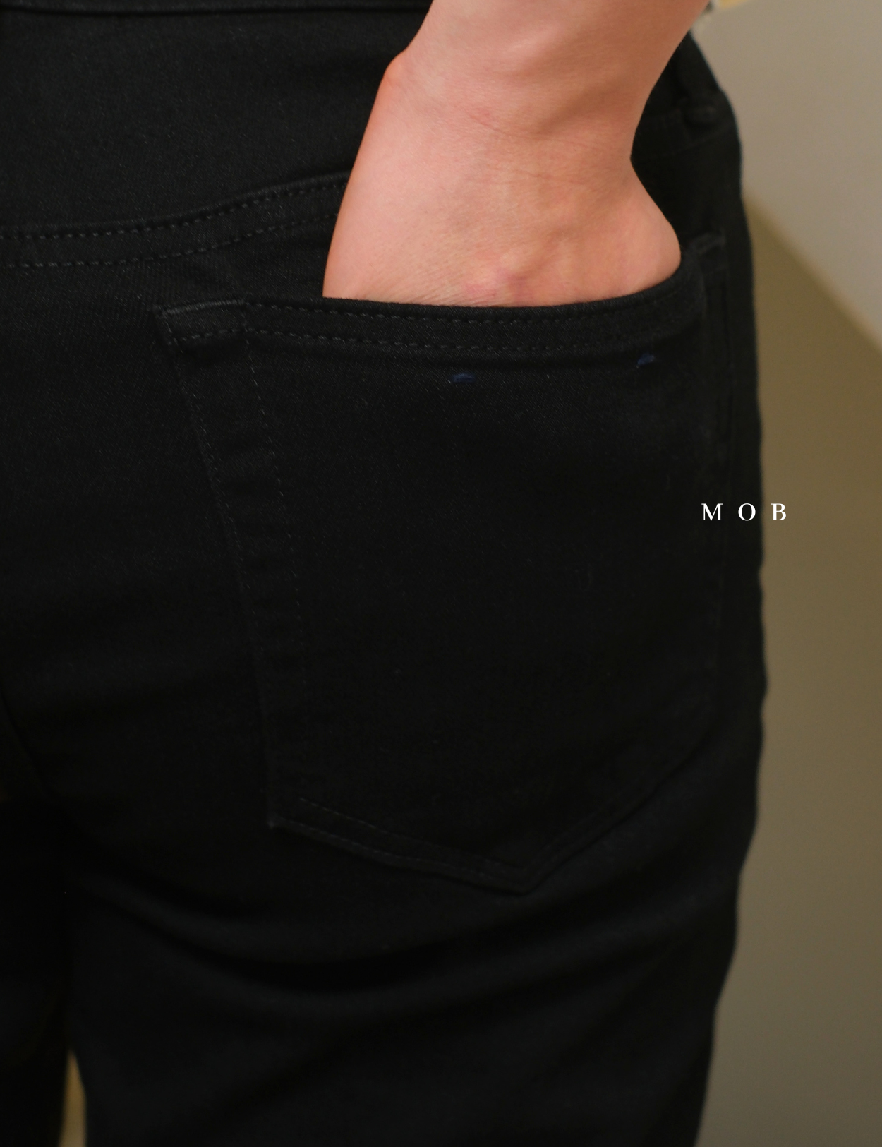 JAPT03002B Slim Fit Luxe Jeans Black