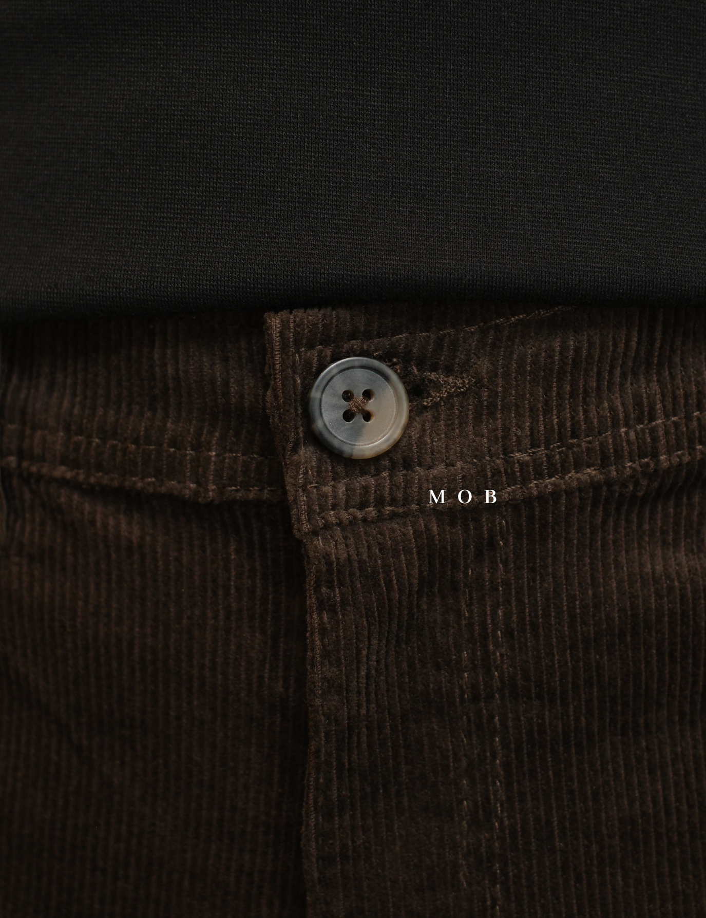 HMPT12001B Slim Corduroy Pants Dark Brown