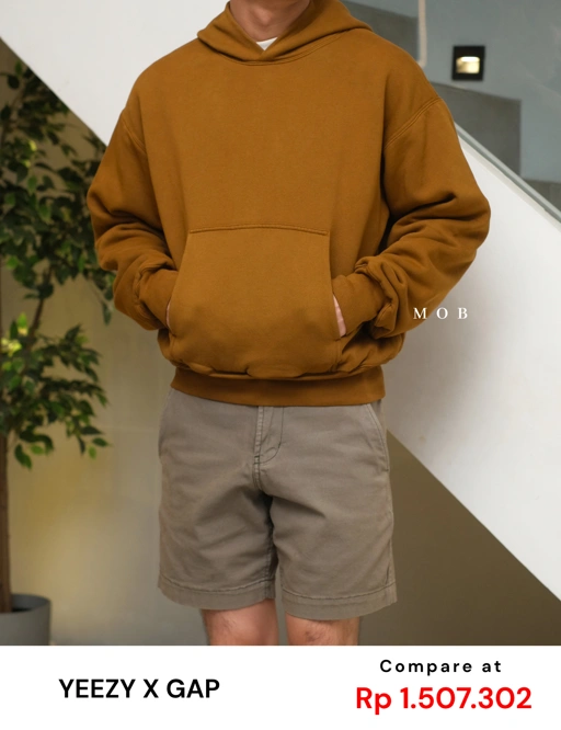 YZHOD01004 Yeezy x Gap Boxy Hoodie Gold Brown