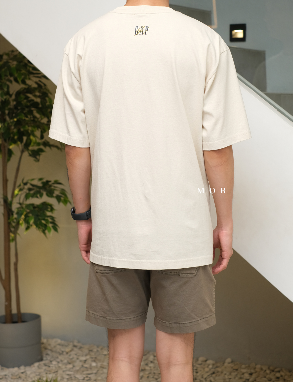 GPSST15030 Cord Soul Graphic SS Tee Light Beige
