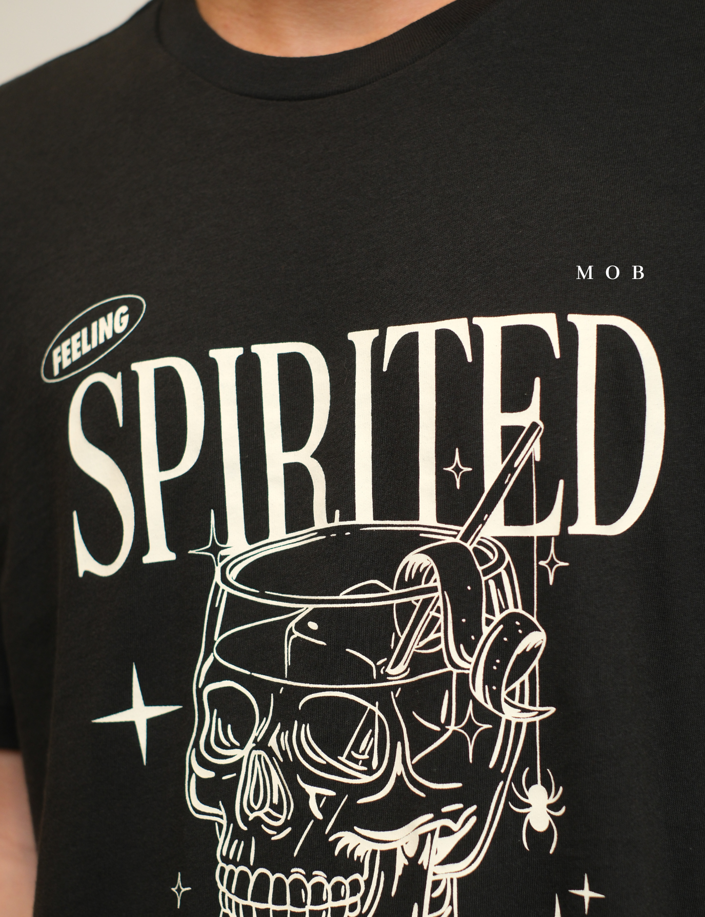 ONV01SST003-002 Halloween Spirited SS Tee Black Spark