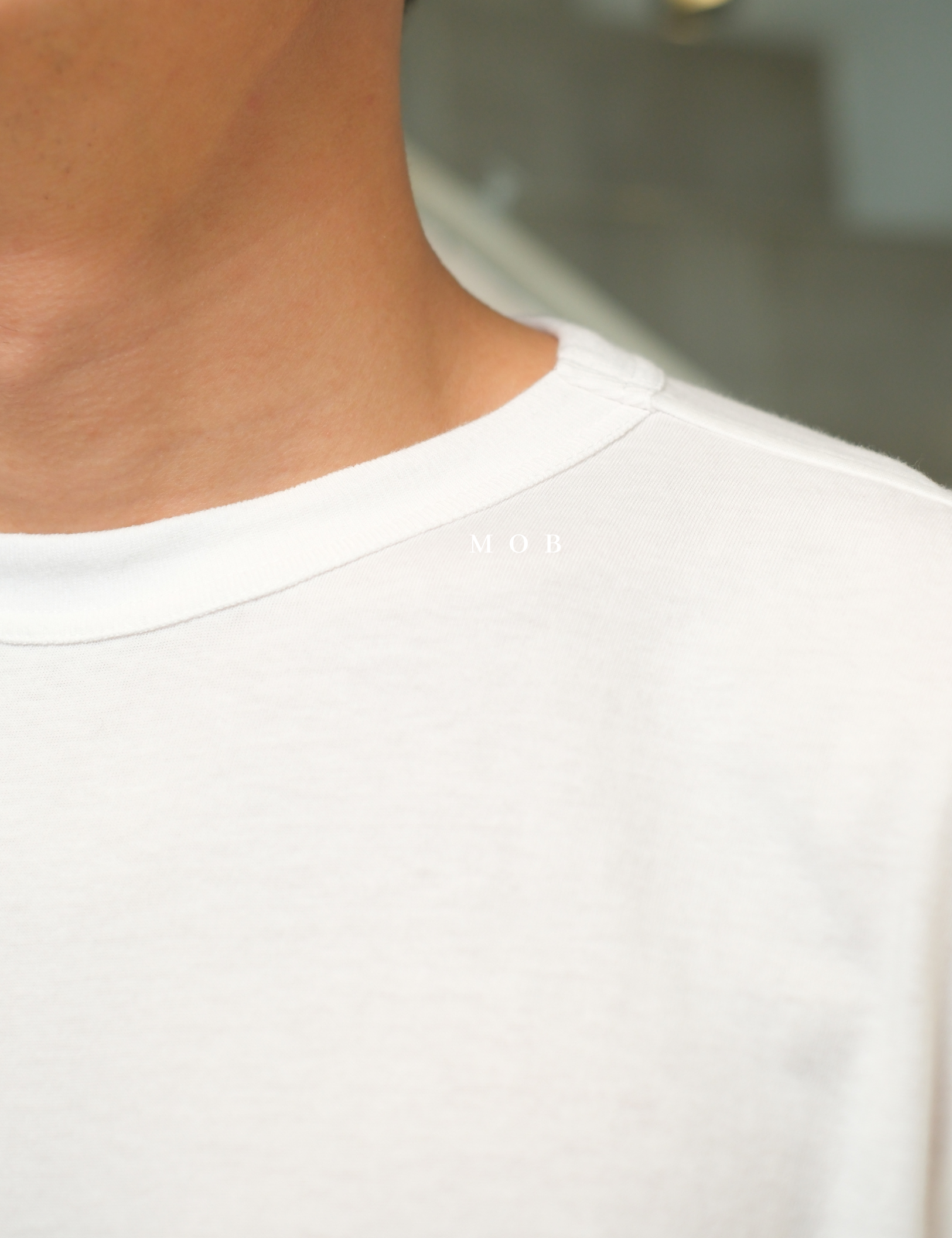 CHMPSST2401B Classic Script Logo SS Tee Broken White