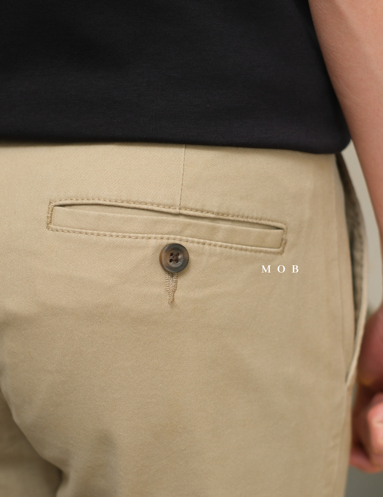 AZEPT01002 Essentials Slim Stretch Chino Pants Khaki