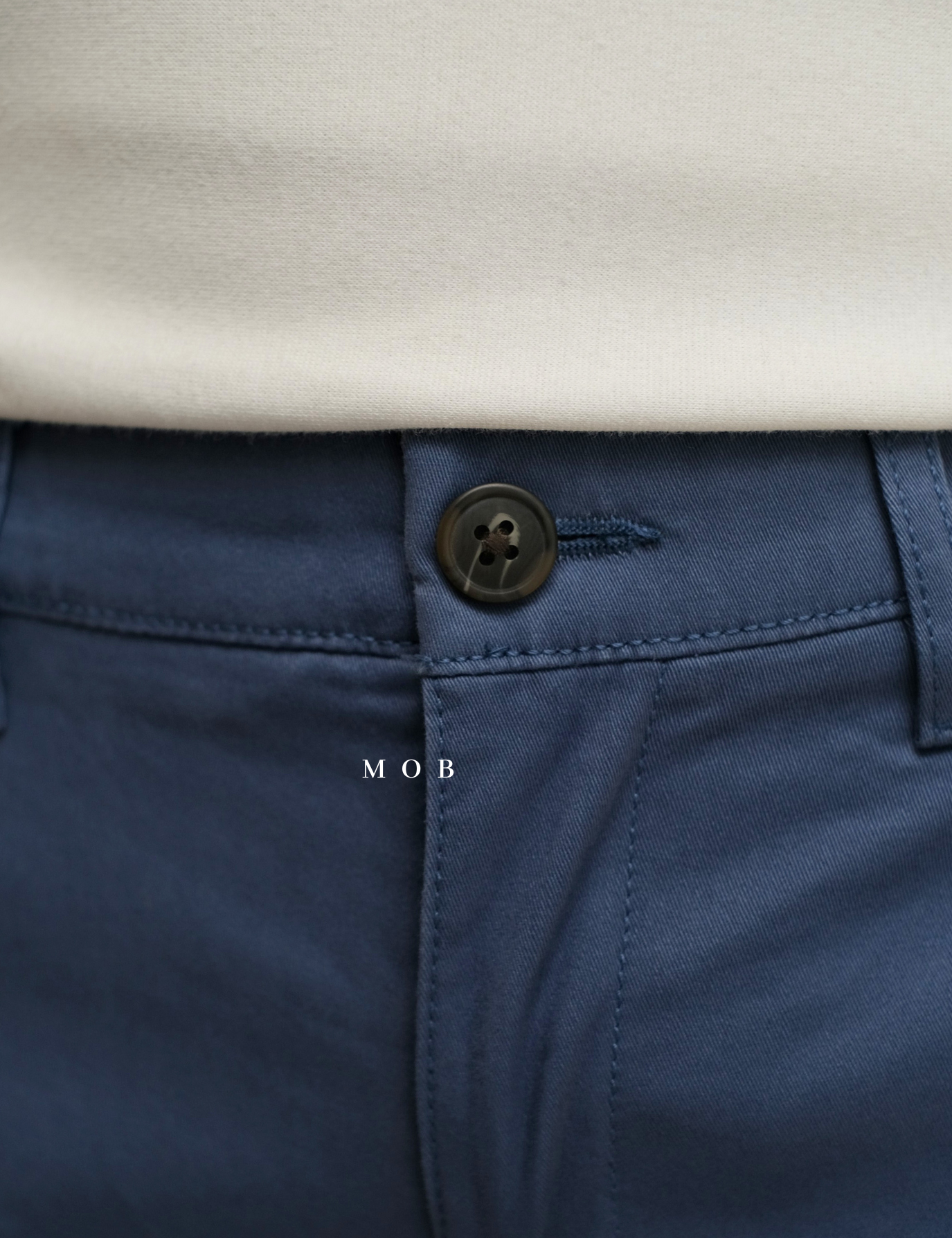GTPT07004 Slim Stretch Chino Pants Steel Blue 