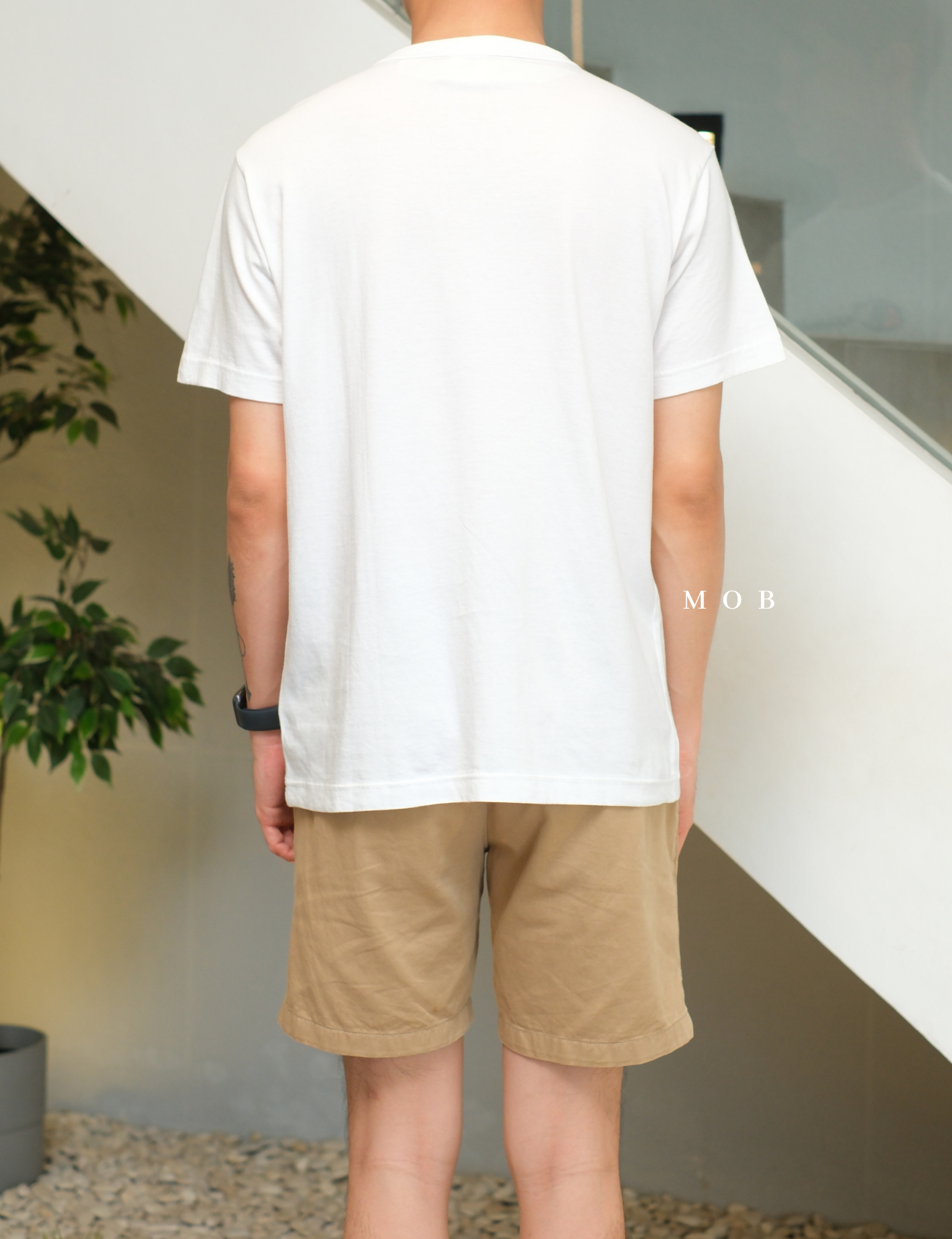 CHMPSST2401B Classic Script Logo SS Tee Broken White