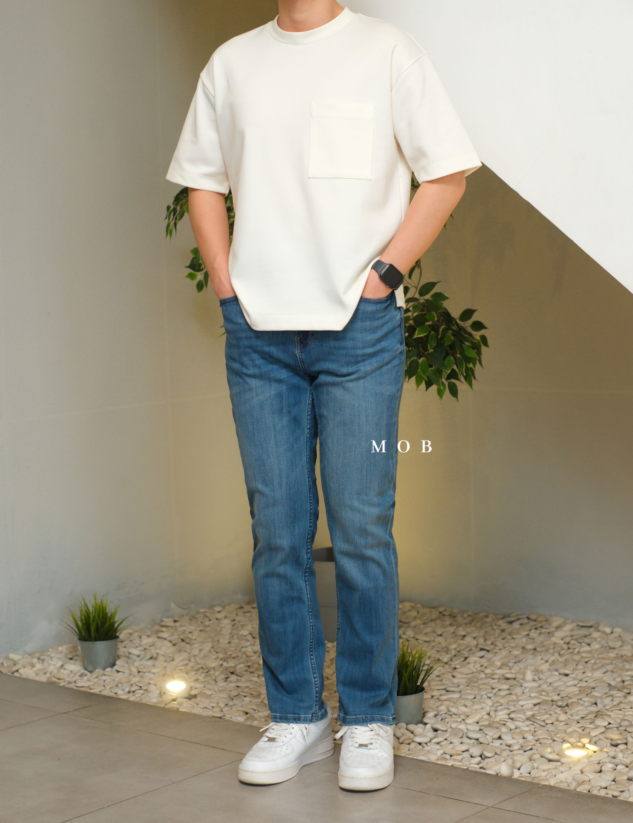 JAPT03001B Slim FIT Luxe Jeans Light Blue