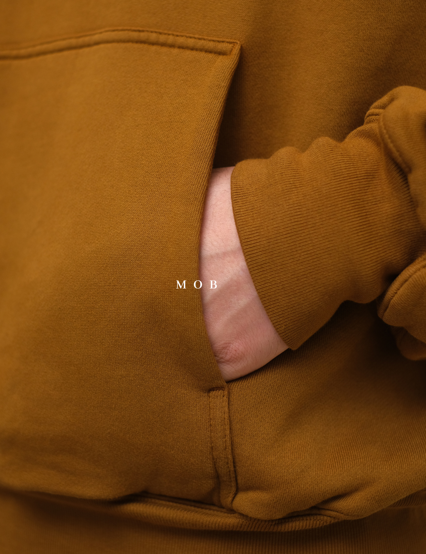YZHOD01004 Yeezy x Gap Boxy Hoodie Gold Brown 