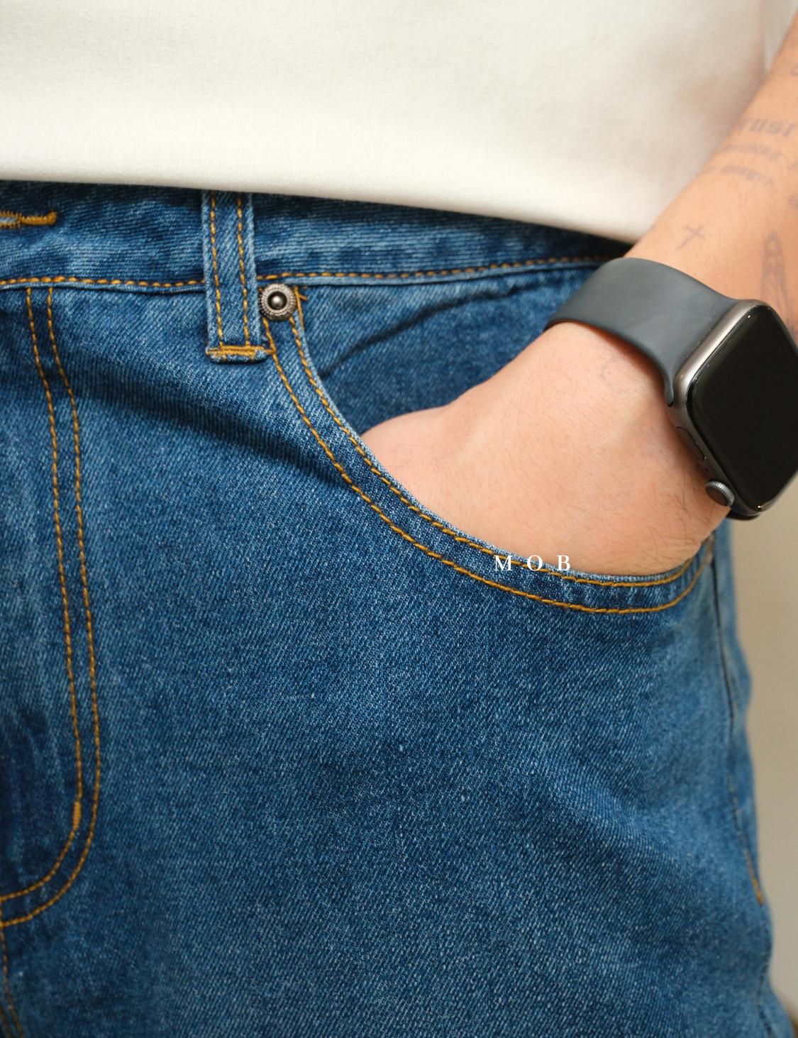 BBGPT06001 Tapered Jeans Medium Blue