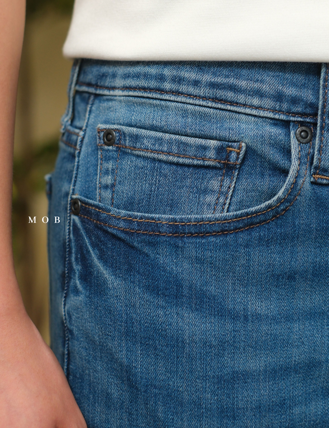 JAPT03001B Slim FIT Luxe Jeans Light Blue