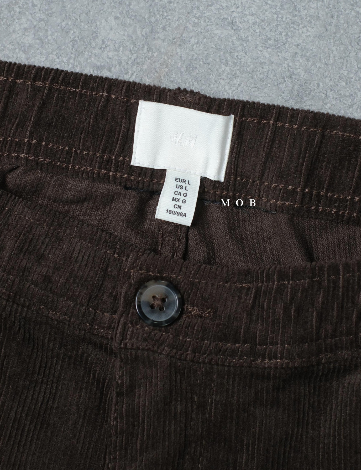 HMPT12001B Slim Corduroy Pants Dark Brown