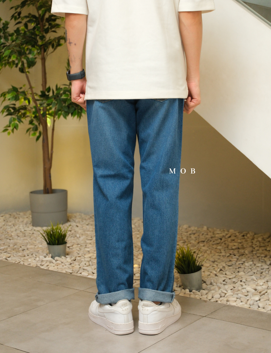 BBGPT06001 Tapered Jeans Medium Blue