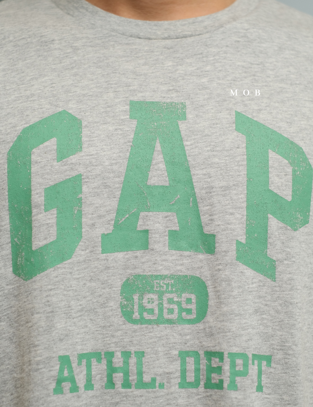GPSST15020B Scratch Athletic Dept 1969 Logo SS Tee Grey
