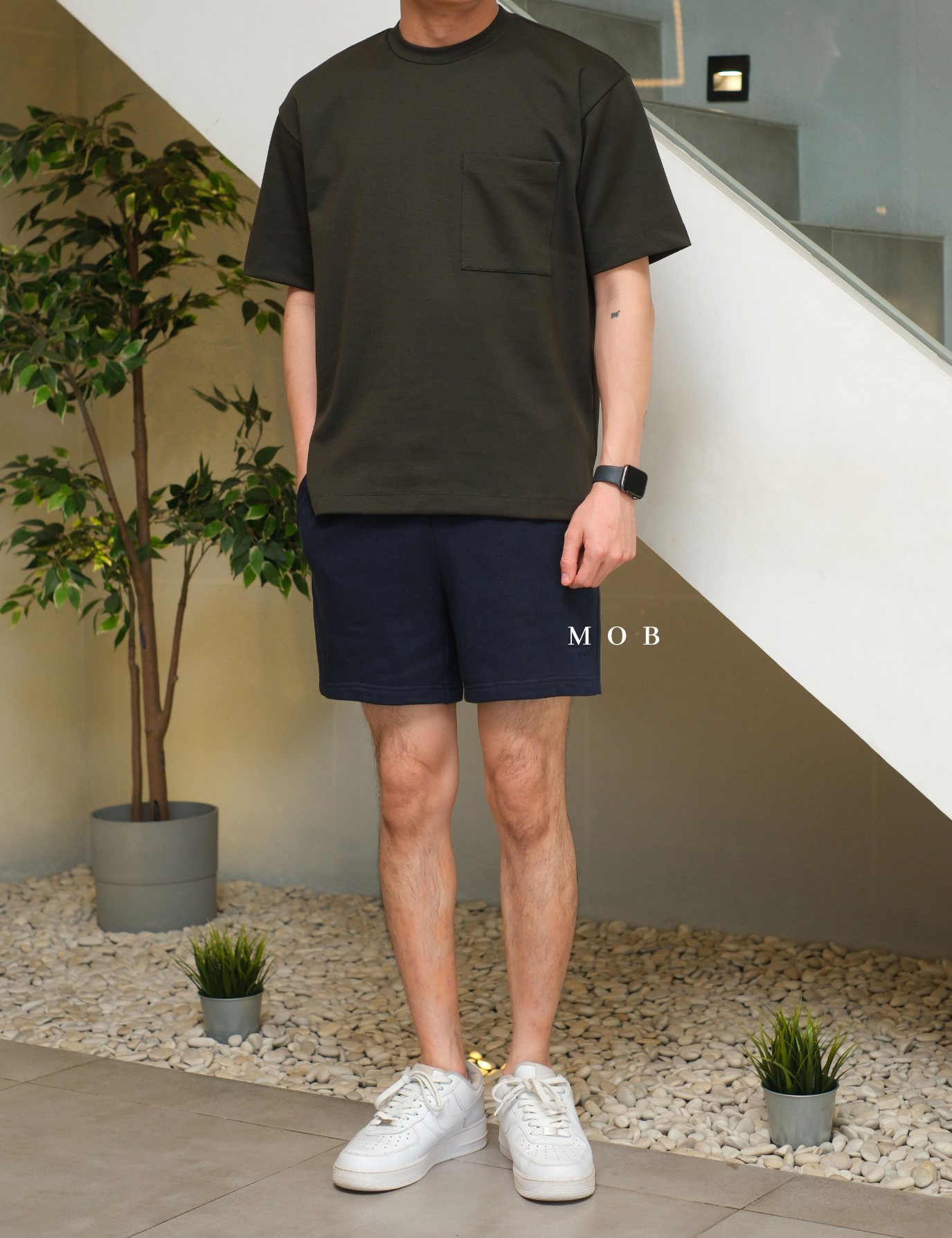 PTDSR01001B Basic Shorts Navy