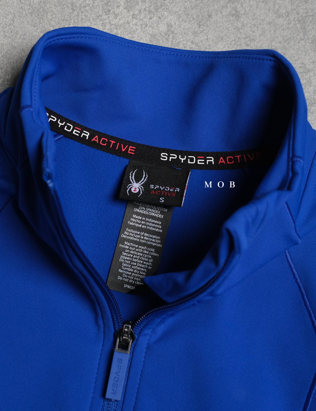 SPYJ02001B Active Zip Up Jacket Blue