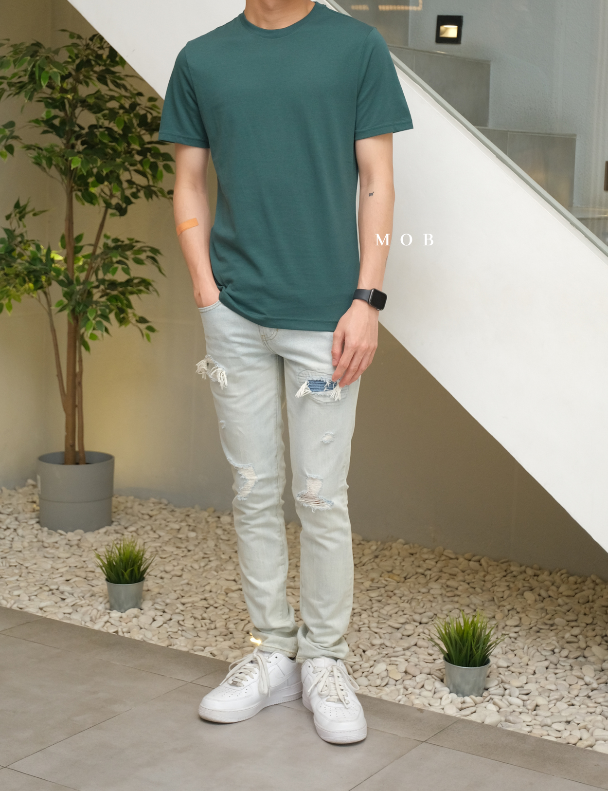 BRSST02013 Basic SS Tee Dark Green