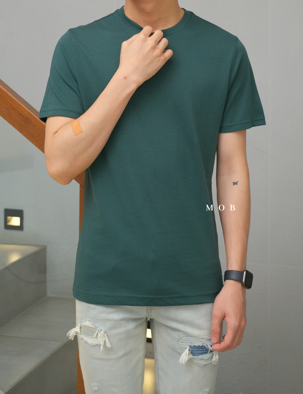 BRSST02013 Basic SS Tee Dark Green