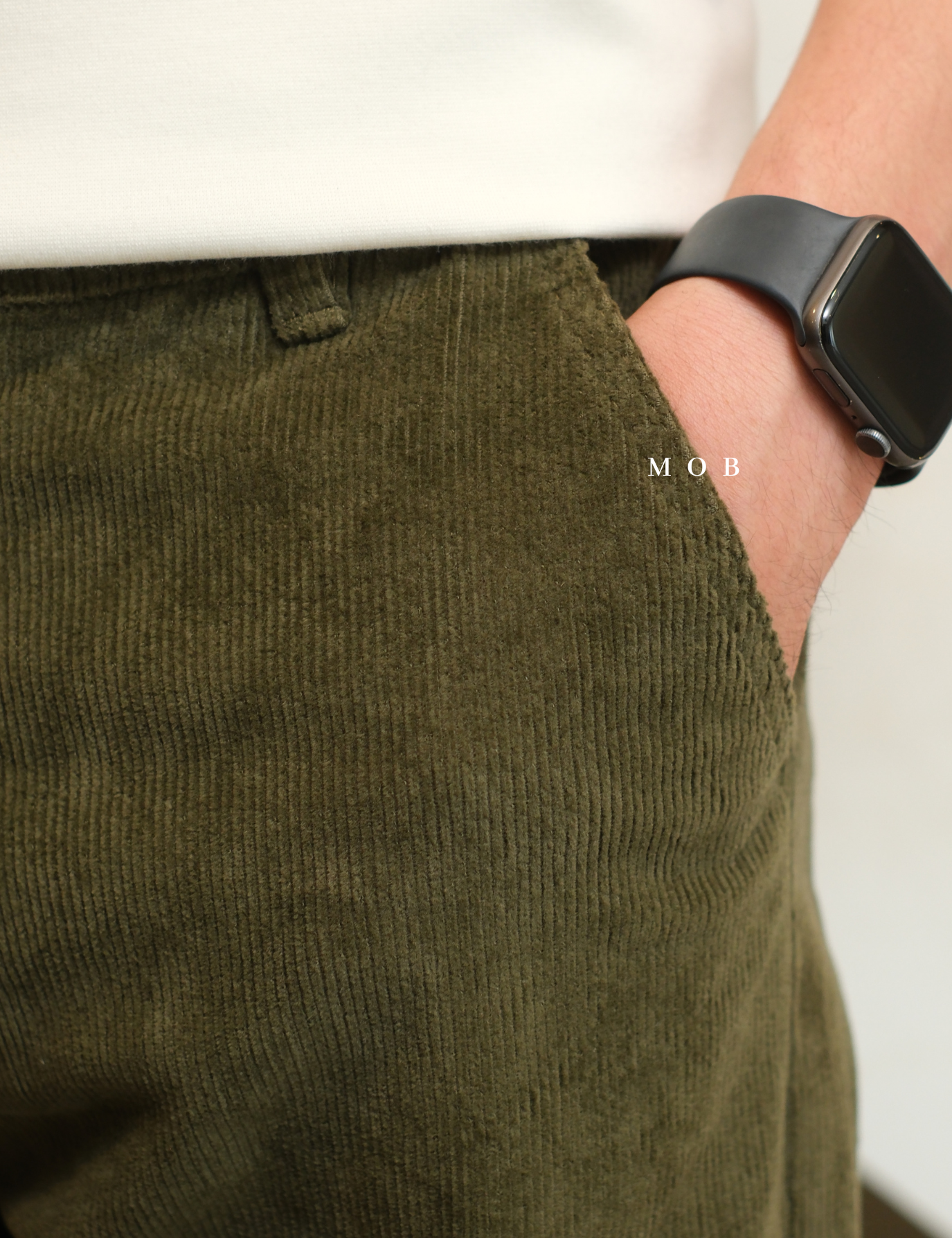 HMPT12001C Slim Corduroy Pants Olive