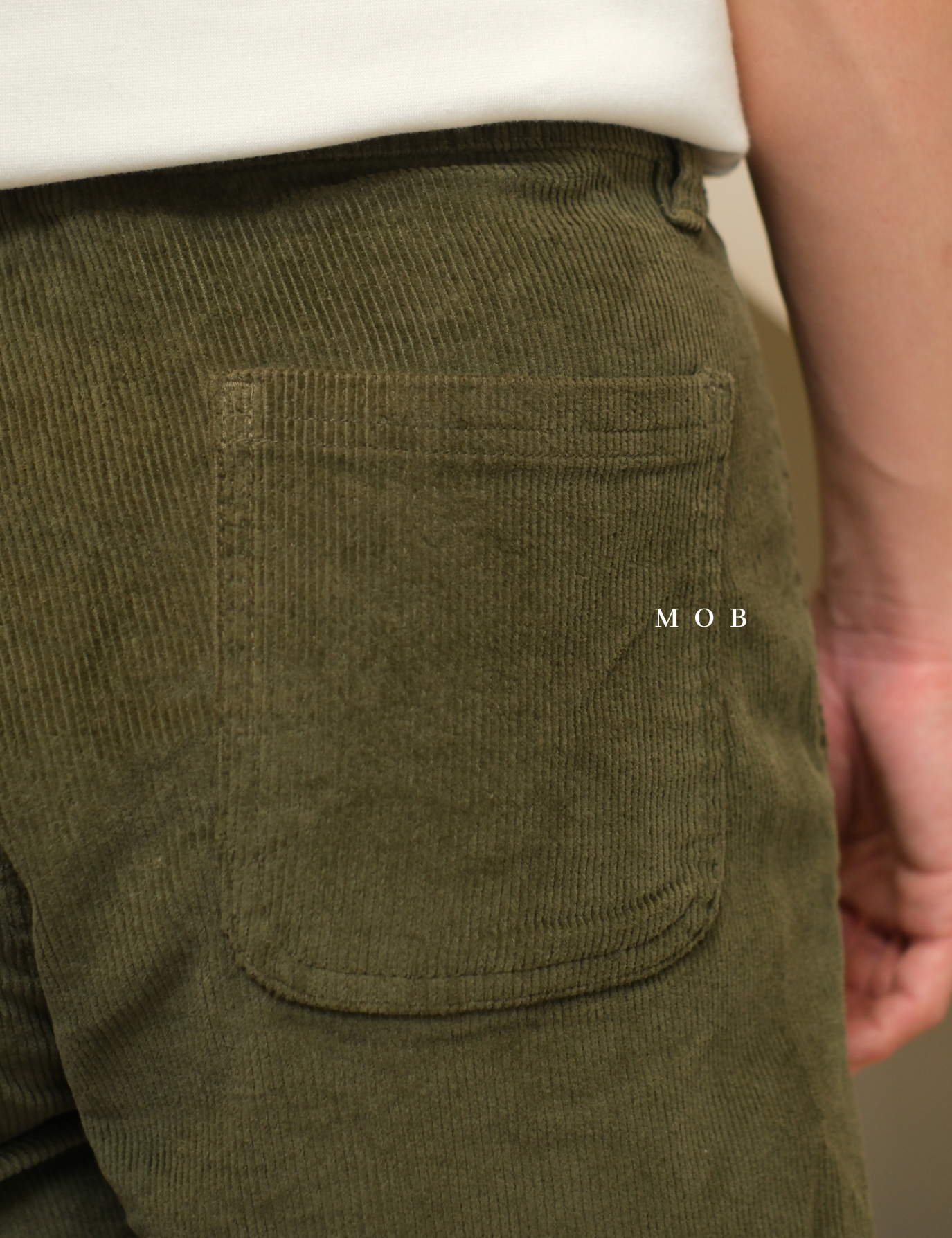 HMPT12001C Slim Corduroy Pants Olive