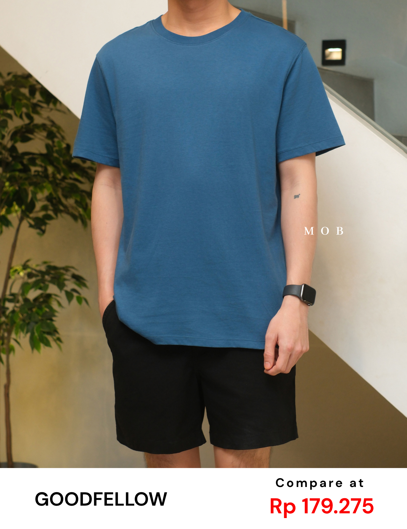 GFW01SST001-005 Every Wear SS Tee Coastal Blue
