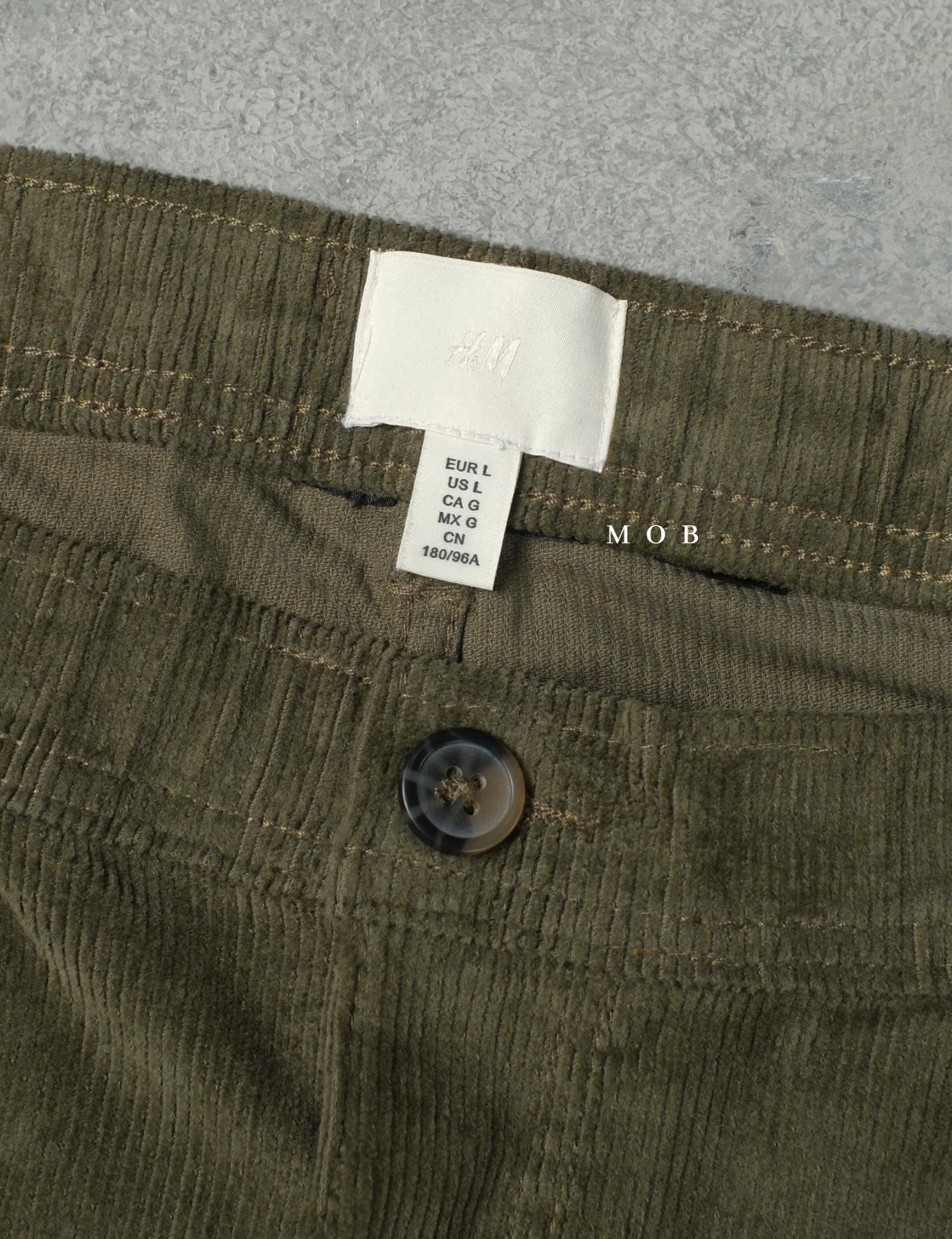 HMPT12001C Slim Corduroy Pants Olive